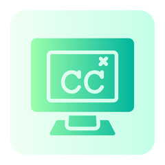 Creative Commons gradient icon