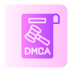 Dmca  gradient icon