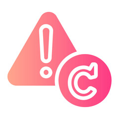 Infringement  gradient icon