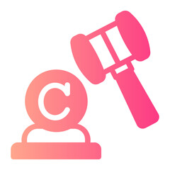 Judge  gradient icon