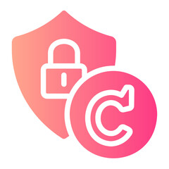 Protection  gradient icon