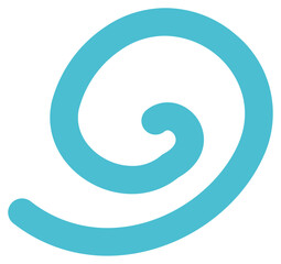 Fototapeta premium Blue spiral symbol