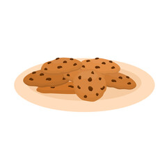 Delicious Chocolate Chip Cookies Illustration