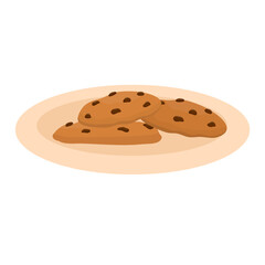 Delicious Chocolate Chip Cookies Illustration