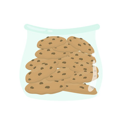 Delicious Chocolate Chip Cookies Illustration