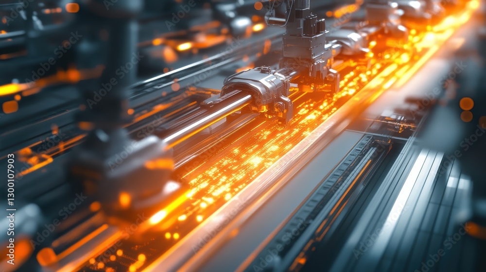 Poster high-speed print shop with automated systems
