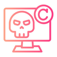 piracy gradient icon