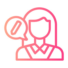 Obraz premium Authorship gradient icon