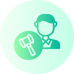 lawyer gradient icon