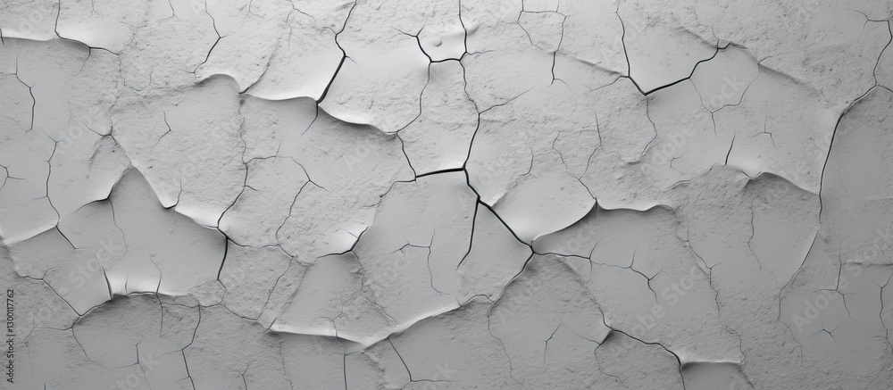 Aufkleber textured cracked plaster wall in dull grey tones filling the frame providing ideal copy space suitab
