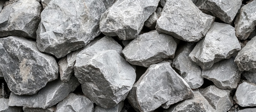 Aufkleber textured grey quarry stone background with varied rock shapes and sizes arranged closely together, h