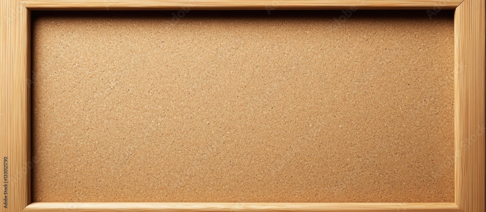 Leinwandbilder Beige corkboard frame design on a textured background ideal for showcasing invitations and cards with a clean, minimalistic layout centered in the image.