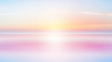 Pastel Sunset Over Calm Ocean