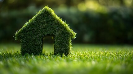 Eco-Friendly , Green grass house
