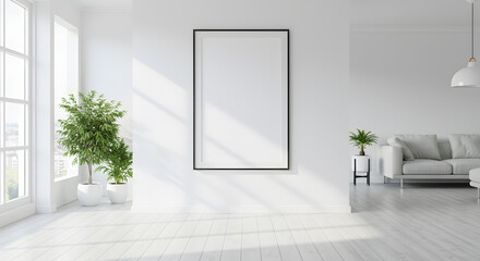 Empty Wall with Framed Space