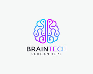 Technology brain logo