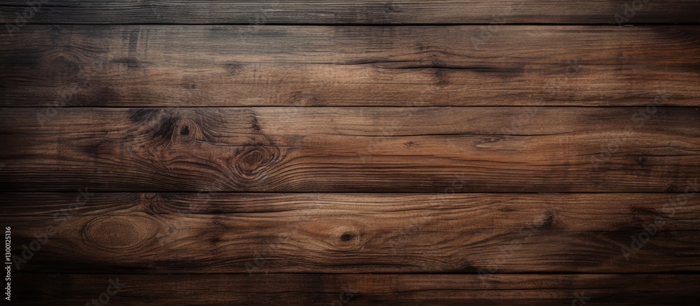 Poster vintage wooden texture backdrop in rich brown tones with deep grains and knots, perfect for copy spa