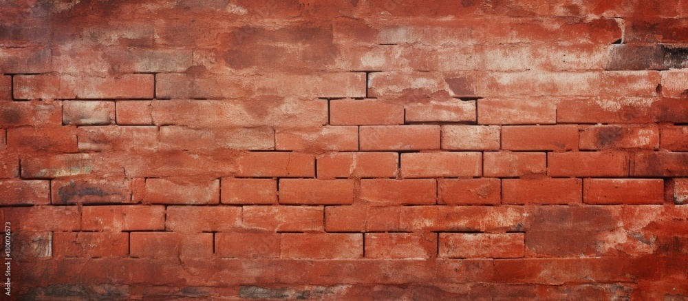 Aufkleber textured grunge red brick wall with varied shades of red and orange filling the background featuring