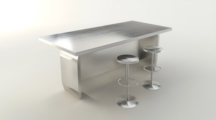 A Stylish Aluminum Kitchen Design with Modern Finishes
