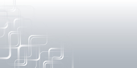 Modern white gray abstract background creative design. abstract light silver vector form banner.
