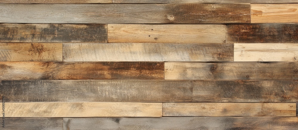 Poster rustic light brown wooden wall with weathered boards showcasing a textured appearance highlighting c