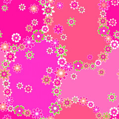 The floral background with flowers