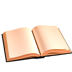 Fototapeta premium Blank Pages of Open Book for Ideas and Notes