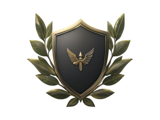 Soaring freedom, majestic bird shield embodies protection and strength