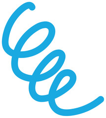 geschwungene blaue Linien