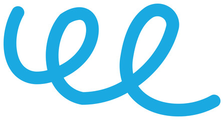 geschwungene blaue Linien