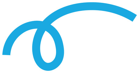 geschwungene blaue Linien