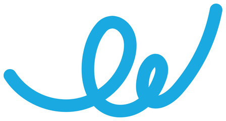 geschwungene blaue Linien