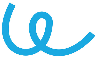 geschwungene blaue Linien