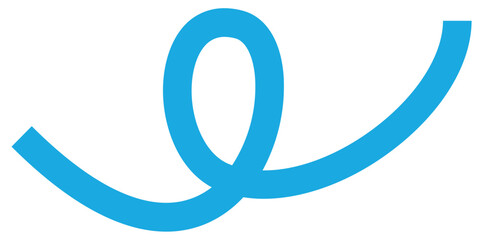 geschwungene blaue Linien