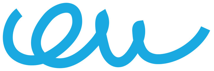 geschwungene blaue Linien