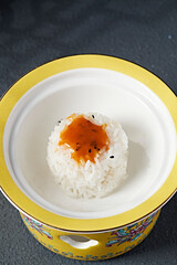 Thai fragrant rice steamed with white rice