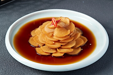 Delicious cold dish pickled radish skin