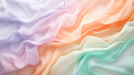 Obraz premium Pastel Colored Draped Fabric Soft Texture Background