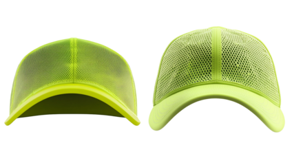 bright neon green hat
