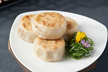 Halal food fried mutton stuffing door nail cake