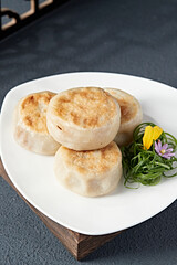 Halal food fried mutton stuffing door nail cake