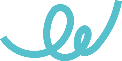 geschwungene blaue Linien