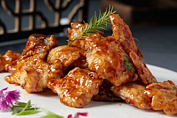 Sauce-flavored pot-wrapped cod fish fillet