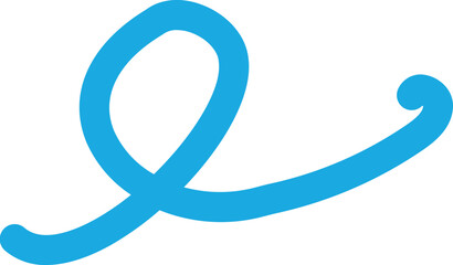 geschwungene blaue Linien