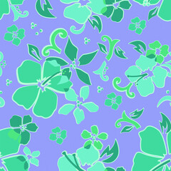 seamless pattern with flowers