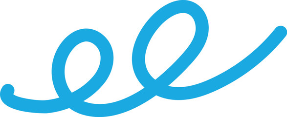 geschwungene blaue Linien