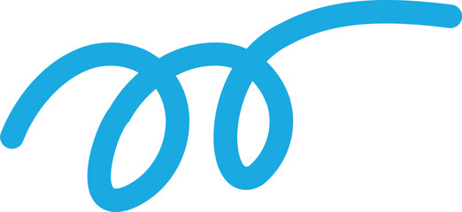 geschwungene blaue Linien