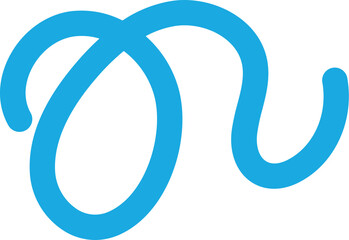 geschwungene blaue Linien