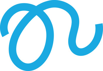 geschwungene blaue Linien