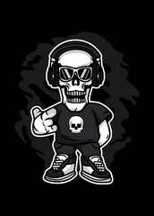 Skull Rock Cartoon